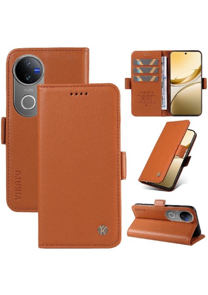 Vıvo V50 5g Için Kart Yuvaları Premium Faux Deri ve Zarif Ile Flip Case (Yurt Dışından) indirimleri