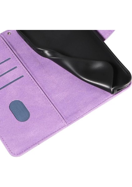 Samsung Galaxy S25 Kenar Cilt Hissediyorum Deri ve Buzlu Tpu Için Flip Case (Yurt Dışından)