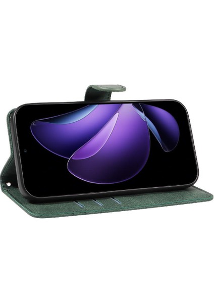 Oppo Reno 13F Cilt Hissediyorum Deri ve Buzlu Tpu Kavisli Çizgi Için Flip Case (Yurt Dışından) fırsatları