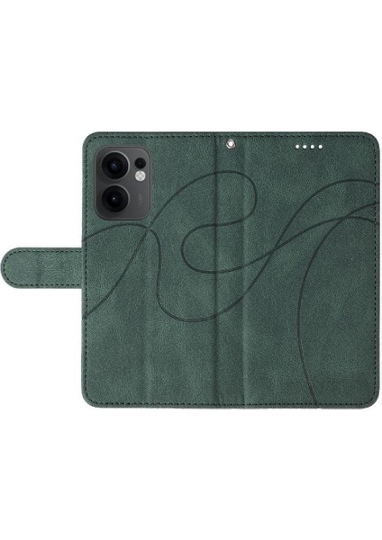 Oppo Reno 13F Cilt Hissediyorum Deri ve Buzlu Tpu Kavisli Çizgi Için Flip Case (Yurt Dışından) indirimleri