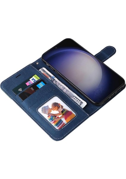 Samsung Galaxy S25 Benzersiz Patchwork Renk Pu Deri Yüksek Için Flip Case (Yurt Dışından) indirimleri