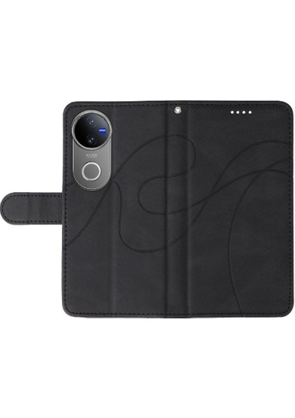 Vıvo V50 5g Cilt Hissediyorum Deri ve Buzlu Tpu Kavisli Çizgi Için Flip Case (Yurt Dışından) indirimleri
