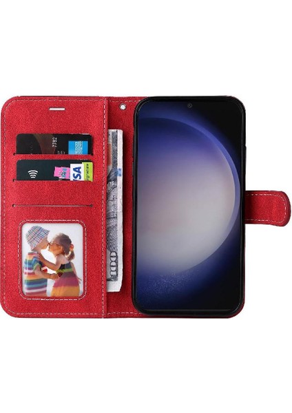 Samsung Galaxy S25 Benzersiz Patchwork Renk Pu Deri Yüksek Için Flip Case (Yurt Dışından) indirimleri