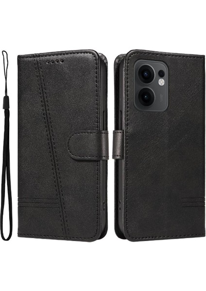 Oppo Reno 13F Baskılı Pu Deri Cüzdan Telefon Kılıfı Için Filp Durumda Kart Ile (Yurt Dışından)