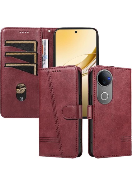 Vıvo V50 5g Cüzdan Telefon Kılıfı Için Filp Durumda Kredi Ile Preslenmiş Pu Deri (Yurt Dışından) fırsatları