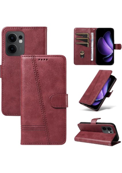 Oppo Reno 13F Baskılı Pu Deri Cüzdan Telefon Kılıfı Için Filp Durumda Kart Ile (Yurt Dışından) fırsatları
