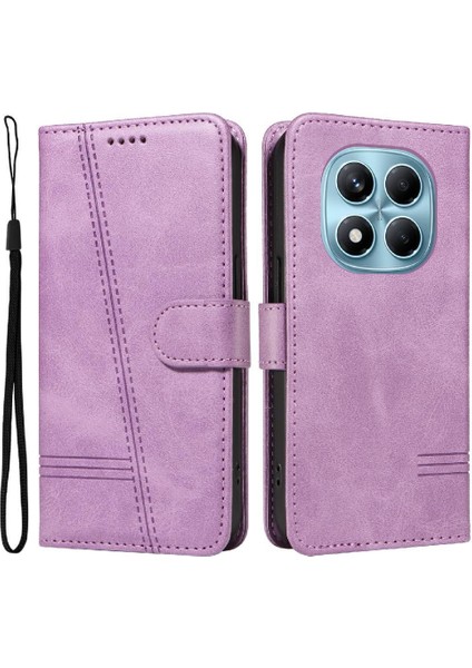 Kredi Kartı Yuvası Ile Xiaomi Redmi Not 14 Pro 4g Için Filp Durumda Preslenmiş Pu (Yurt Dışından)
