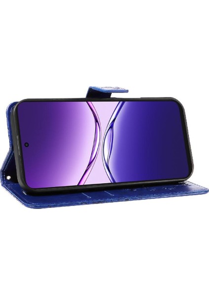 Oppo A5 Pro 5g Için Flip Case Ayrılabilir El Kayışı Kabartmalı Kelebek Yüksek (Yurt Dışından) modelleri