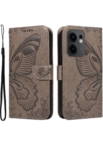 Kredi Kartı Yuvası Ile Oppo Reno 13F Yüksek Kaliteli Deri Için Flip Case (Yurt Dışından)