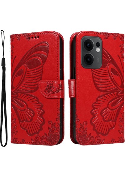 Kredi Kartı Yuvası Ile Oppo Reno 13F Yüksek Kaliteli Deri Için Flip Case (Yurt Dışından) modelleri