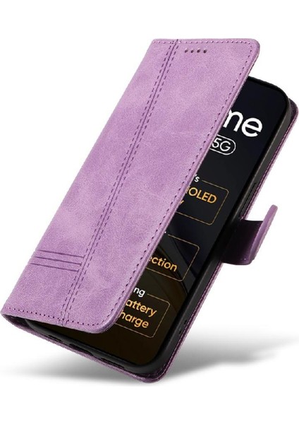 Realme Için Filp Durumda 14 5g Cüzdan Telefon Kılıfı Kart Ile Preslenmiş Pu Deri (Yurt Dışından) fırsatları