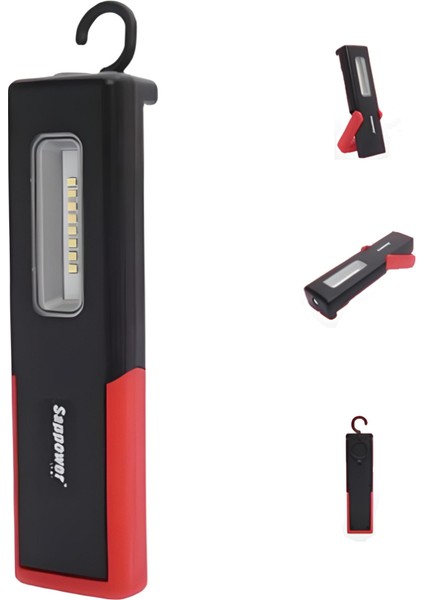 Şarjlı LED Fener Mıknatıslı F-01