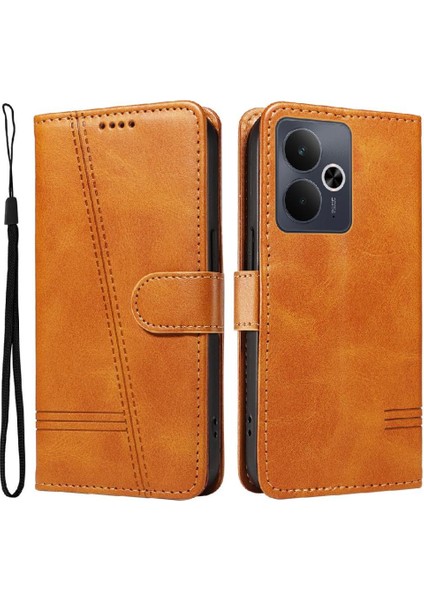 Realme Için Filp Durumda 14 5g Cüzdan Telefon Kılıfı Kart Ile Preslenmiş Pu Deri (Yurt Dışından) fiyatları
