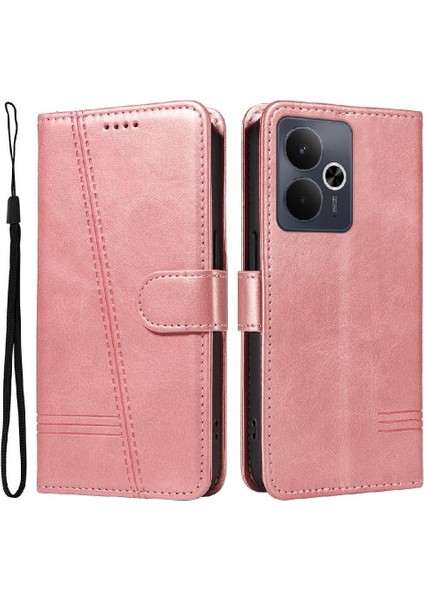 Realme Için Filp Durumda 14 5g Cüzdan Telefon Kılıfı Kart Ile Preslenmiş Pu Deri (Yurt Dışından) fiyatları
