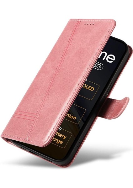 Realme Için Filp Durumda 14 5g Cüzdan Telefon Kılıfı Kart Ile Preslenmiş Pu Deri (Yurt Dışından) fırsatları