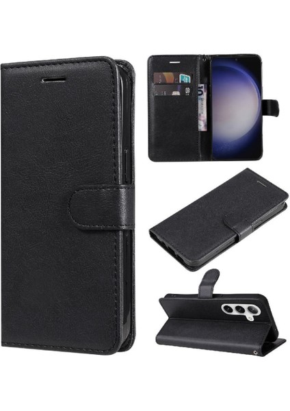 Kart Yuvası Iş Cüzdan Telefon Kılıfı Ile Samsung Galaxy S25 Için Flip Case (Yurt Dışından)