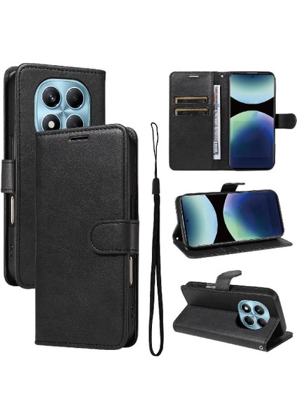 Xiaomi Redmi Not Için Flip Case 14 Pro 4g Yüksek Kaliteli Deri Klasik (Yurt Dışından)