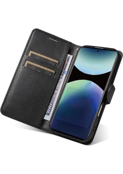 Xiaomi Redmi Not Için Flip Case 14 Pro 4g Yüksek Kaliteli Deri Klasik (Yurt Dışından)