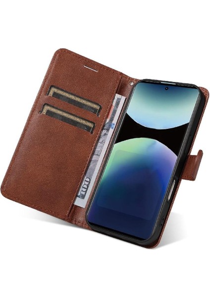 Xiaomi Redmi Not Için Flip Case 14 Pro 4g Yüksek Kaliteli Deri Klasik (Yurt Dışından)