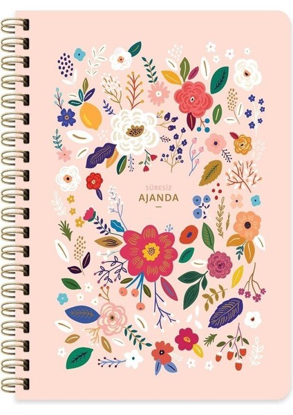 A5 Sert Kapak Haftalık Süresiz Ajanda