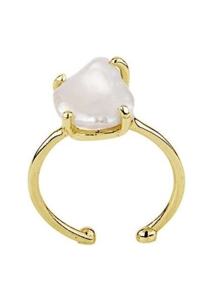 Misty Barok İnci Yüzük - Gold