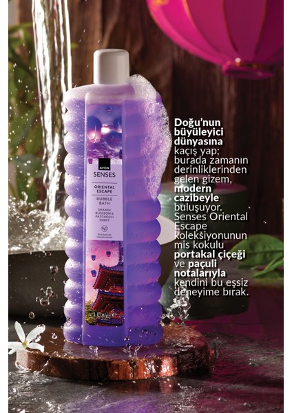 Senses Oriental Escape Portakal Çiçeği ve Paçuli Kokulu Banyo Köpüğü 1 Lt modelleri