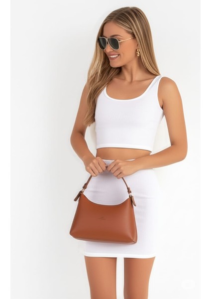 Zarif Mat Ayarlanabilir Askı Kısa Saplı Suni Deri El Kol ve Omuz Çantası fiyatları