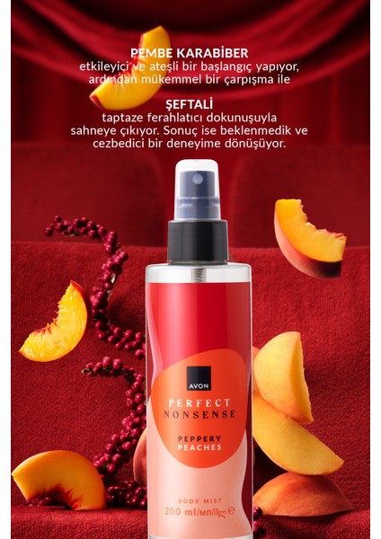 Perfect Nonsense Peppery Peaches Vücut Spreyi 200 ml modelleri