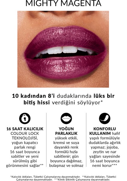 Power Stay Kremsi Vinyl Likit Ruj - Mighty Magenta modelleri