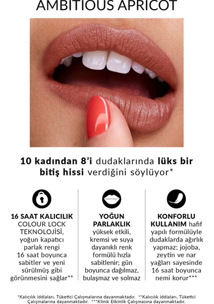 Power Stay Kremsi Vinyl Likit Ruj - Ambitious Apricot modelleri