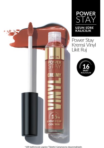 Power Stay Kremsi Vinyl Likit Ruj - Killin It Caramel