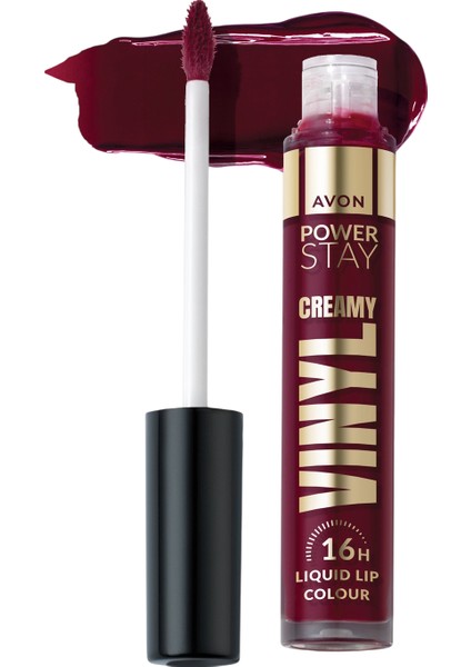 Power Stay Kremsi Vinyl Likit Ruj - Stay Put Sangria