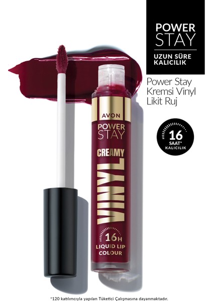 Power Stay Kremsi Vinyl Likit Ruj - Stay Put Sangria fiyatları