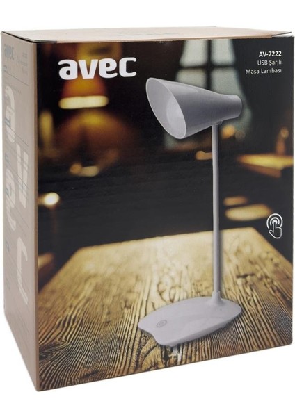 AV-7222 USB Şarjlı Masa Lambası fırsatları