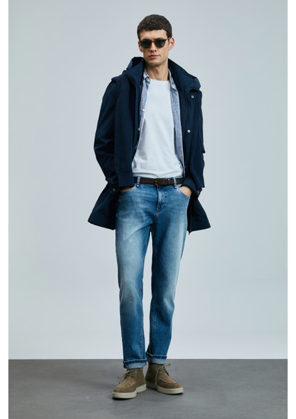 Mattıas Smart Jean Erkek Pantolon Slim Fit Mavi