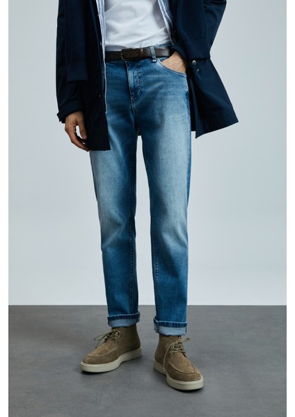 Mattıas Smart Jean Erkek Pantolon Slim Fit Mavi modelleri