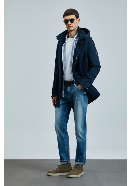 Mattıas Smart Jean Erkek Pantolon Slim Fit Mavi indirimleri