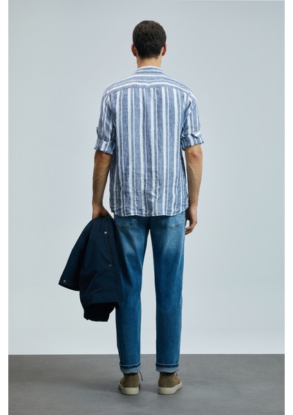 Mattıas Smart Jean Erkek Pantolon Slim Fit Mavi