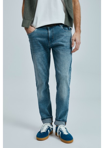 Nessıo Smart Jean Erkek Pantolon Slim Fit Mavi fırsatları