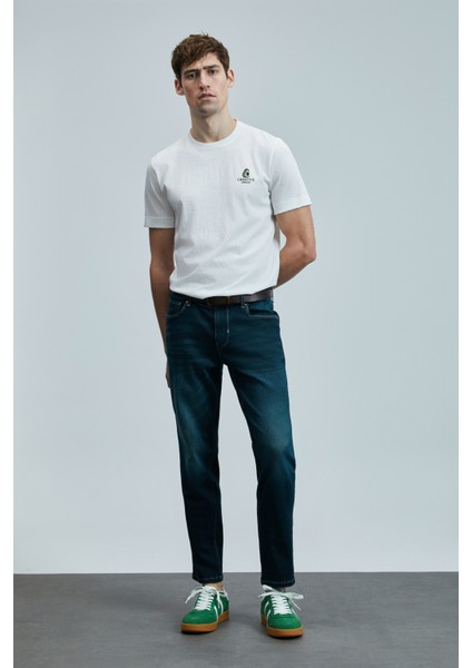 Pele Smart Jean Erkek Pantolon Slim Fit Mavi