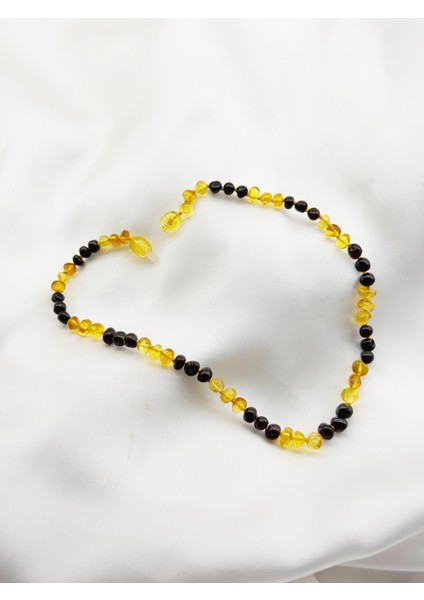 Çift Renk Bebek Kehribar Kolye modelleri