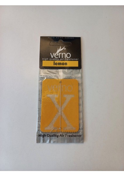 Verno x Tasarımlı Oto Dekoratif Koku Araba Kokusu (Limon)