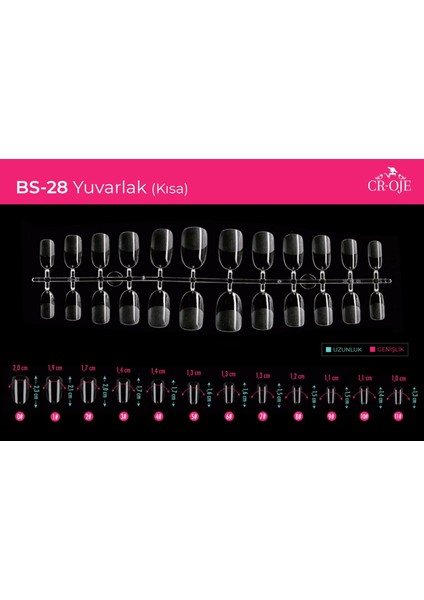 Soft Gel Tips - Yuvarlak Kısa fiyatları