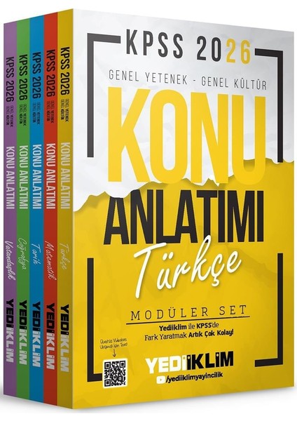 2026 Kpss Genel Yetenek Genel Kültür Konu Anlatımlı Modüler Set 5 Kitap