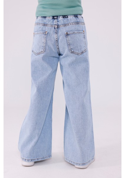 Kız Çocuk Lastikli Kot Pantolon 2211