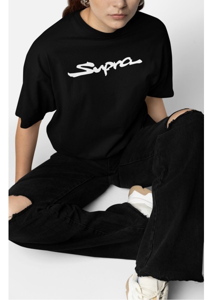 Oversize Sup Ra Mk4 Sırt Baskılı Tişört, Erkek-Kadın Araba Temalı Couple T-Shirt fiyatları