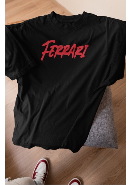 Oversize Formula 1 Leclerc 16 Sırt Baskılı Tişört, Unisex F1 Ferari Temalı T-Shirt fiyatları
