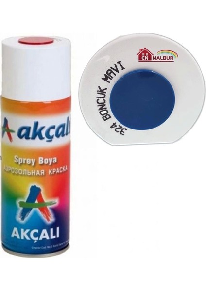Akçalı Sprey Boya 400 ml 324 Boncuk Mavi