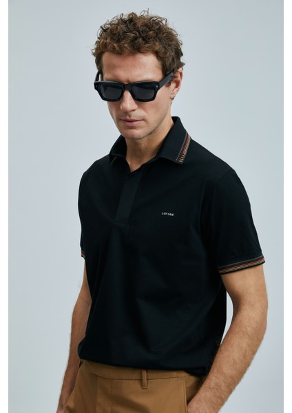 North Smart Erkek Polo Tişört Siyah