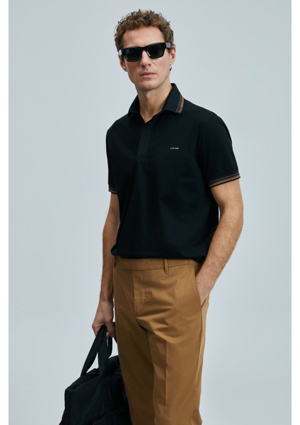 North Smart Erkek Polo Tişört Siyah